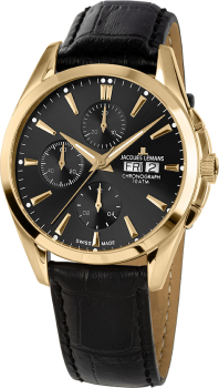 Jacques Lemans 1-1925D Uhr Herren Automatik  Edelstahl Leder ETA 7750